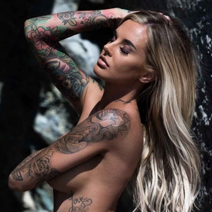 🔥 핫 포토, 모델 포트폴리오  #15007 타투 모델 Lauren Houldsworth