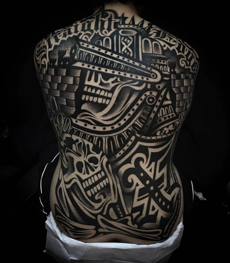 Tattoo 아티스트 루시아노 31, 작가 스타일의 컬러 및 블랙 타투, 전통, 글씨 | 멕시코