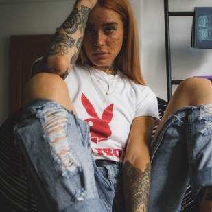 🔥 핫 포토, 모델 포트폴리오  #33787 타투 모델 Polly Ellens