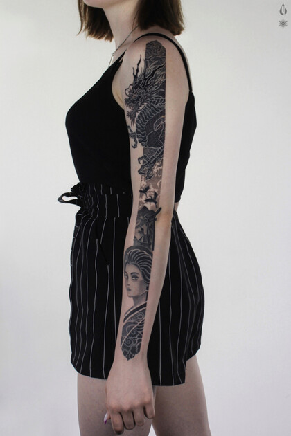 타투 아이디어 #85446 타투이스트 Aleksandr Snegin