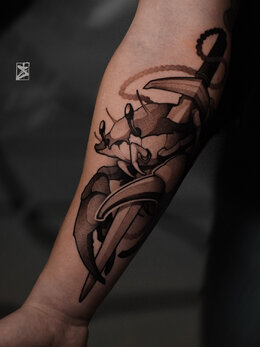 Whipshading tattoo