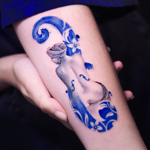 🔥 핫 포토, 모델 포트폴리오  #92583 타투이스트 Tatuaggi di Porcellana 