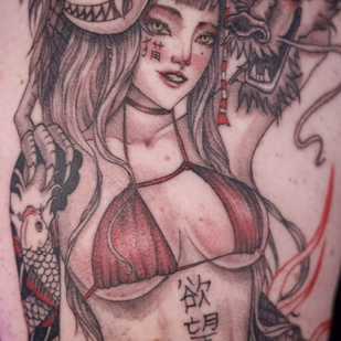 🔥 핫 포토, 모델 포트폴리오  #94134 타투이스트 Mariya Guriyanova (Sunchild Art)