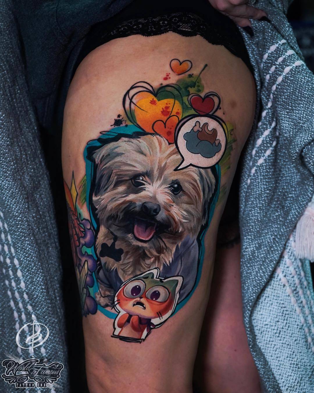 Illustrative realism - tattoo artist Daria Pirojenko