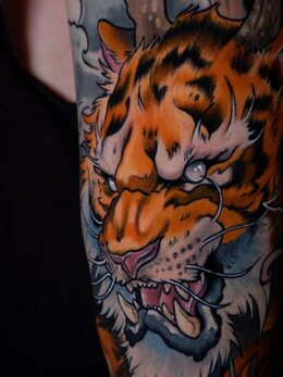 Neotraditional tattoo
