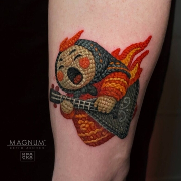 Tatuagens de Amigurumi Tricotado por Sergo Akopyan