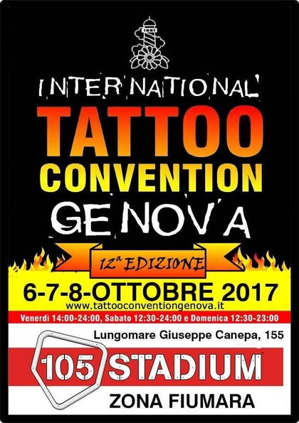 12º Convenção de Tatuagem de Genova | 06 - 08 October 2017