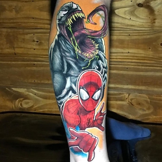 marvel Venom tattoo by @gihadtattoo 