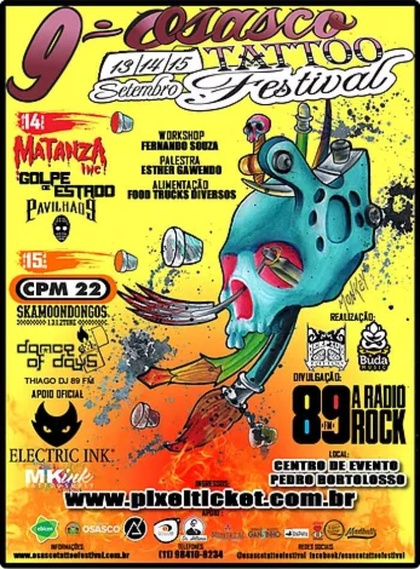 9º Festival de Tatuagem de Osasco | 13 July - 15 September 2019