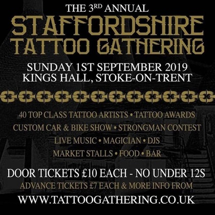 3º Encontro de Tatuagem da Staffordshire | 01 September 2019