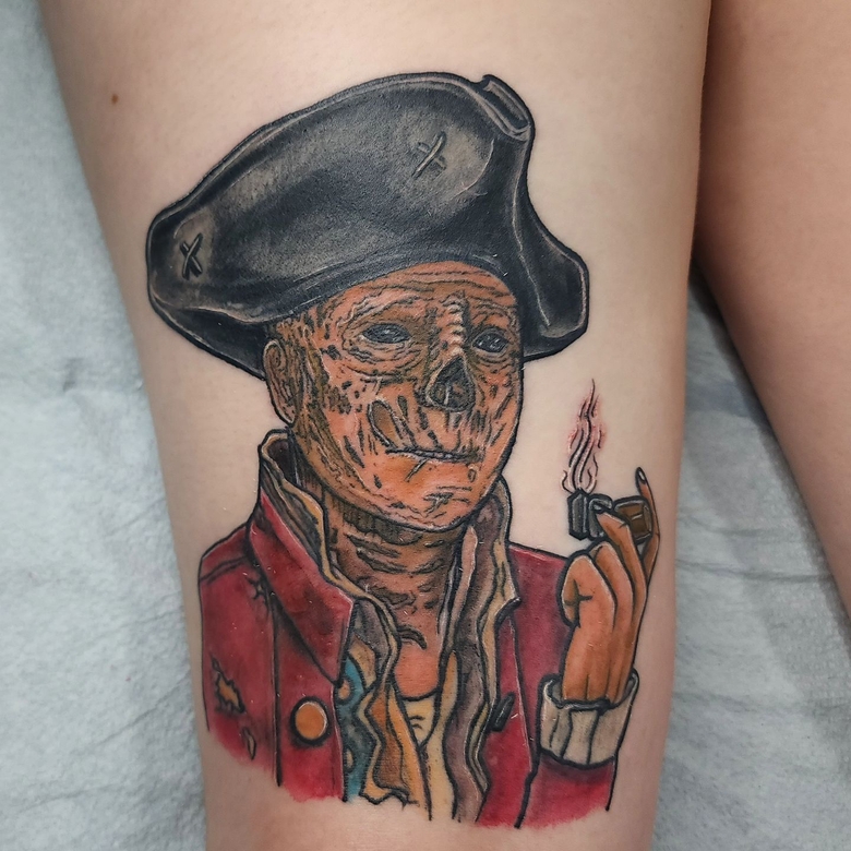 fallout, tattoo, gallery, photos @chychy_tattoos color,old school,Ghoul,vault boy,fallout tattoo