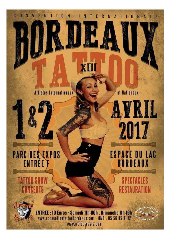 13º Convenção de Tatuagem de Bordeaux 2017 | 1-2 abril 2017