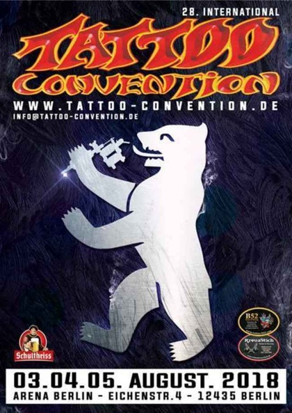28ª Convenção de Tatuagem de Berlim | 03 - 05 August 2018