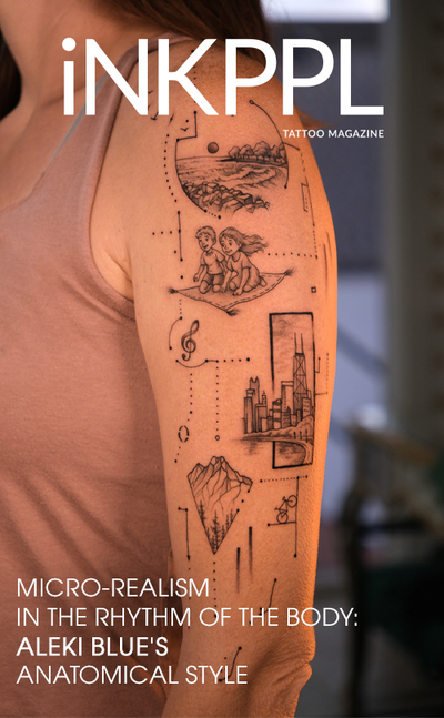 Realismo micro no ritmo do corpo: o estilo anatômico de Aleki Blue