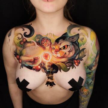 Flawless New School Tattoo Mastery: Azat Kamaletdinov