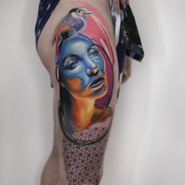 «Homem do Mundo» e artista de tatuagem Ivan Androsov