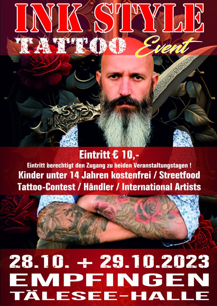 Evento de Estilo de Tinta Tattoo Empfingen 2023