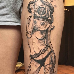 🔥 Fotos quentes, portfólio de modelos  #5137 Artista de tatuagem L'oiseau (Franck Solers)