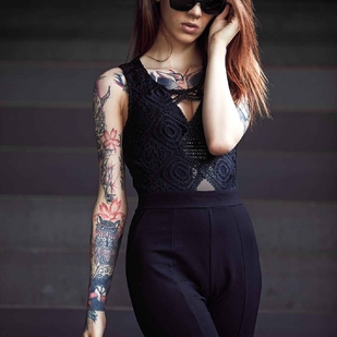 🔥 Fotos quentes, portfólio de modelos  #6106 Modelo de tatuagem Jackie Janzer