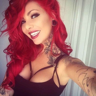 🔥 Fotos quentes, portfólio de modelos  #6028 Modelo de tatuagem Kimberley Ann