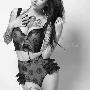 🔥 Fotos quentes, portfólio de modelos  #6523 Modelo de tatuagem Karla Blackburn