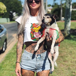 🔥 Fotos quentes, portfólio de modelos  #15672 Modelo de tatuagem Shady Brady