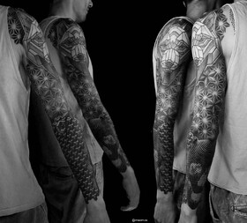 Tatuagem ornamental por Maxim Zhuravlev