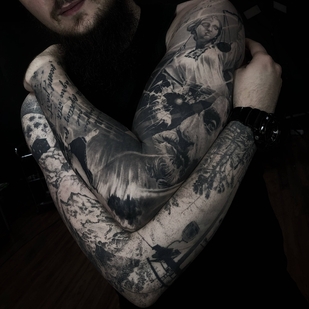 🔥 Fotos quentes, portfólio de modelos  #27397 Artista de tatuagem Alex Oberov