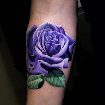 Rosas do artista de tatuagem Jose Guevara Morales