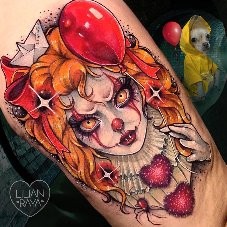 Transformação de Animação de Tattoo Neo Tradicional por Lilian Raya