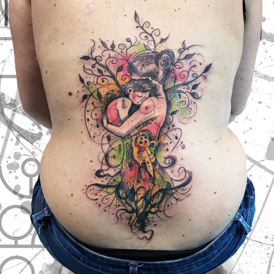 Artista de tattoo Alex Prequel, estilo aquarelado do autor | San Benedetto del Tronto, Itália