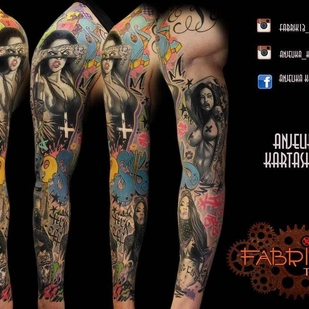 🔥 Fotos quentes, portfólio de modelos  #7751 Artista de tatuagem Anjelika Kartasheva