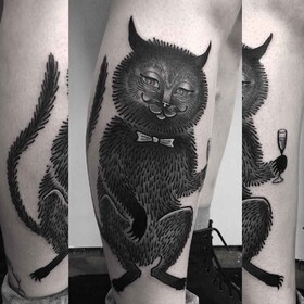 Sonhos negros em tatuagens por Laura Yahna