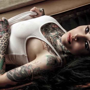 🔥 Fotos quentes, portfólio de modelos  #9463 Modelo de tatuagem Makani Terror