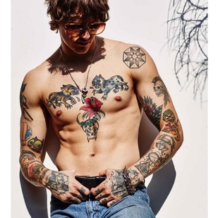 🔥 Fotos quentes, portfólio de modelos  #17256 Modelo de tatuagem Leebo Freeman