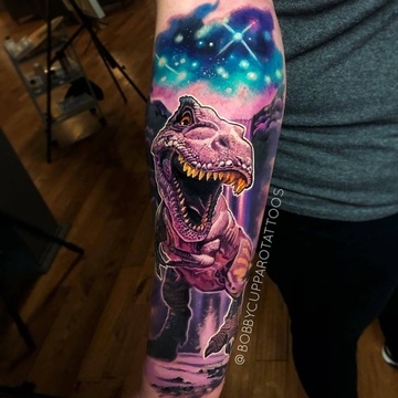 12 tatuagens poderosas em realismo abstrato de cores por Bobby Cupparo