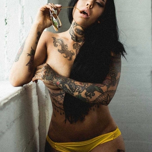 🔥 Fotos quentes, portfólio de modelos  #20886 Modelo de tatuagem Elle Audra