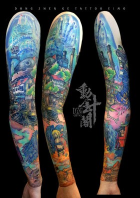 Tinta colorida de artista chinês de tatuagem Lu Xin