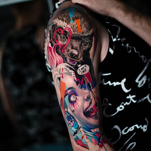 🔥 Fotos quentes, portfólio de modelos  #69452 Artista de tatuagem Dmitriy Sheyb