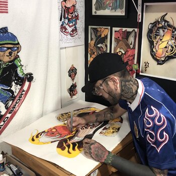 Artista de tatuagem Dilan Pineda