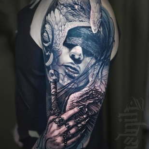 🔥 Fotos quentes, portfólio de modelos  #40781 Artista de tatuagem Maxim Melnik