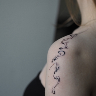 🔥 Fotos quentes, portfólio de modelos  #70154 Artista de tatuagem Ginger Lines / Anna