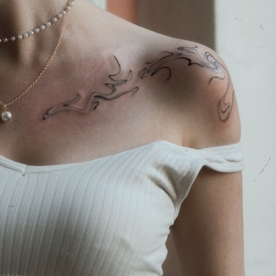 🔥 Fotos quentes, portfólio de modelos  #70157 Artista de tatuagem Ginger Lines / Anna