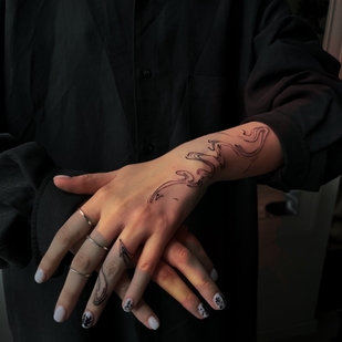 🔥 Fotos quentes, portfólio de modelos  #70168 Artista de tatuagem Ginger Lines / Anna