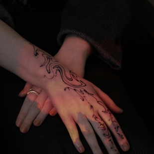 🔥 Fotos quentes, portfólio de modelos  #70167 Artista de tatuagem Ginger Lines / Anna