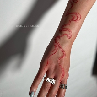 🔥 Fotos quentes, portfólio de modelos  #70174 Artista de tatuagem Ginger Lines / Anna