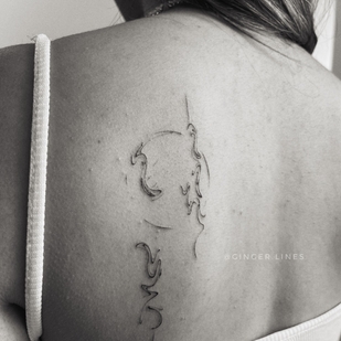 🔥 Fotos quentes, portfólio de modelos  #70173 Artista de tatuagem Ginger Lines / Anna