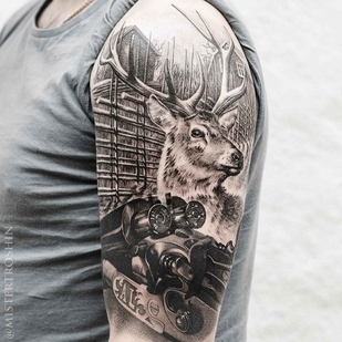 🔥 Fotos quentes, portfólio de modelos  #1453 Artista de tatuagem Dmitriy Troshin