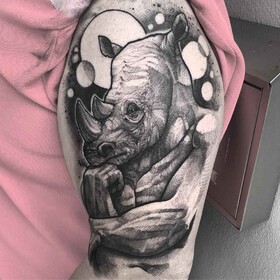 Tatuagem Blackwork por Eddie Stacey