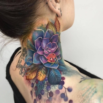 Lianne Moule's sensual watercolor tattoo